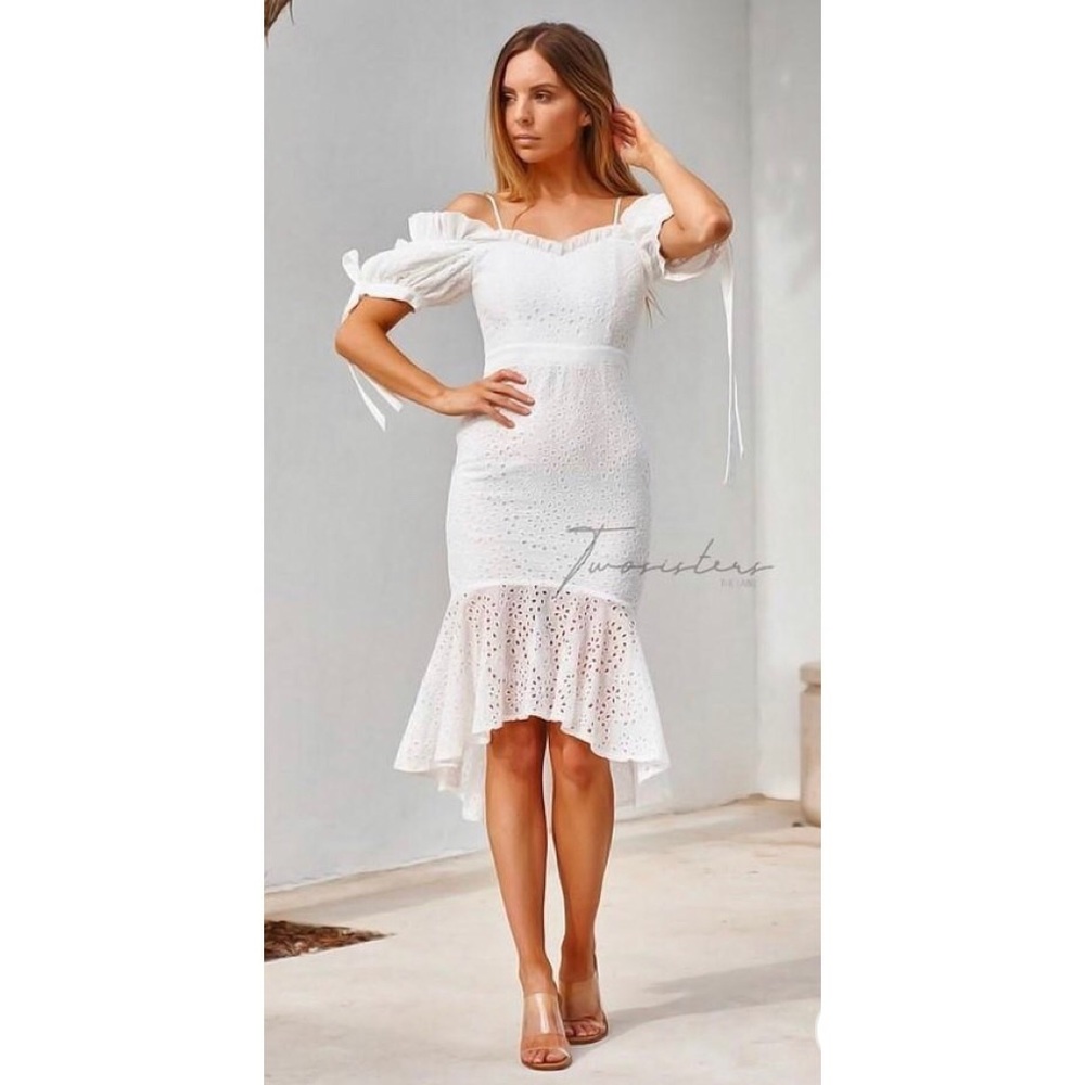Two Sisters the Label White Midi Dress Size XS/2